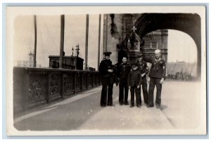 London England Postcard RPPC Photo US Navy Sailor Cigarette WWI c1910's Antique