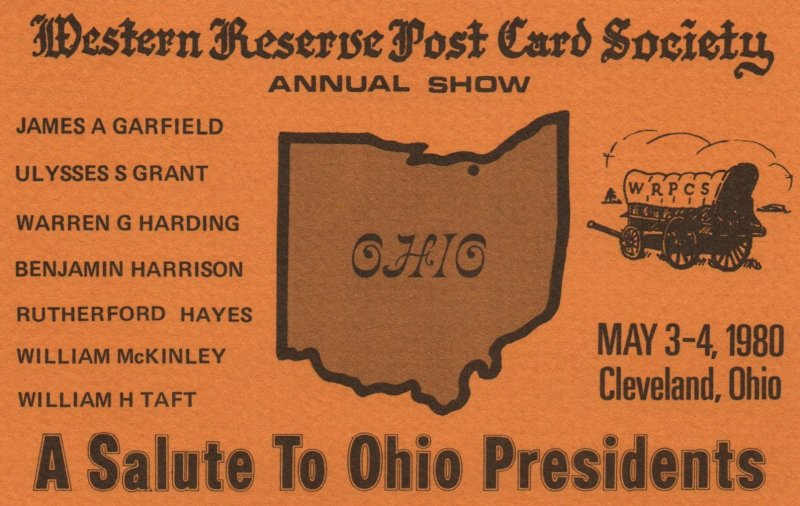 Western Reserve Post Card Society Annual Show Cleveland 1980 Advertising
