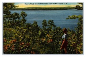 View Near Town of Bull Shoals Arkansas AR UNP Linen Postcard R28