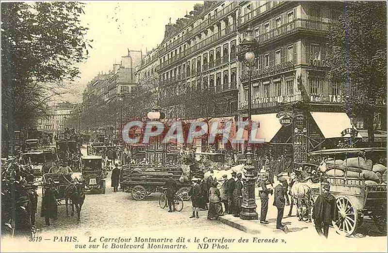 COPY Paris Montmartre Carrefour said Carrefour crushed overlooking the Boulev...