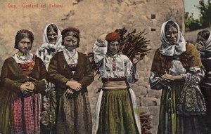 Postcard Costumi del Dintorni Zara Italy Traditional Dress