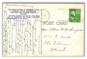 Lincoln Tower Springfield Illinois IL UNP Linen Postcard S13