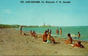 Canada Quebec Ste Luce-Sur-Mer Beach Scene