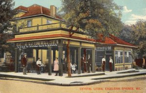 Crystal Lithia EXCELSIOR SPRINGS, MO Clay County Missouri 1910s Antique Postcard