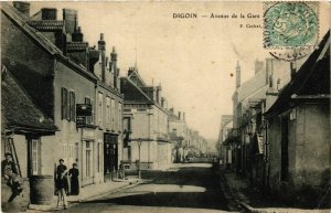 CPA Digoin Avenue de la Gare FRANCE (952816)