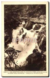 Old Postcard Caves Des Pres Arbois boards Underground River Cascade Exterieure