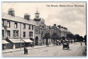 Minehead Somerset England Postcard The Parade Market House c1910 Unposted