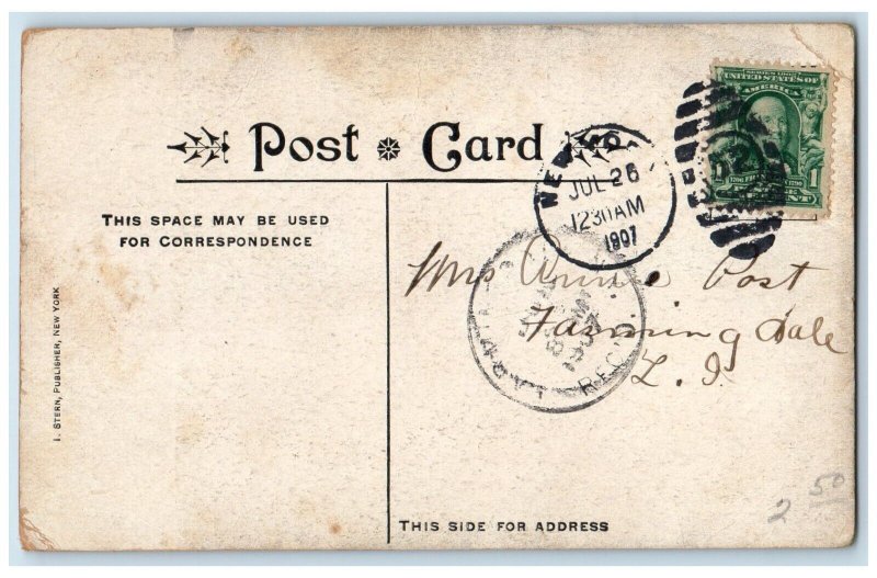 1907 Charley The Hermit At Rockaway Beach Long Island New York NY Postcard 