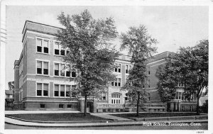 Torrington Connecticut 1948 Postcard High School