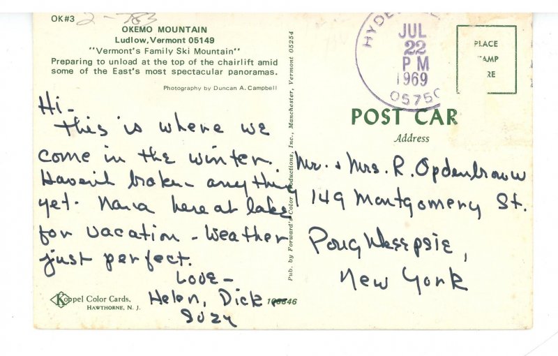 VT - Ludlow. Okemo Mountain Ski Lift