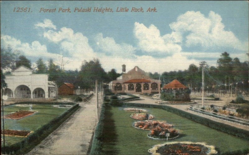 Little Rock AR Forest Park Pulaski Heights c1910 Postcard