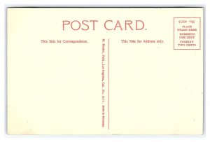 Spring St. Looking South From Franklin St. At Night Los Angeles Cal. Postcard