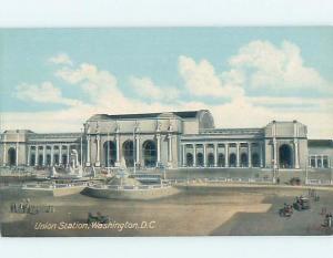 Unused Divided-Back UNION TRAIN STATION Washington DC hn9997