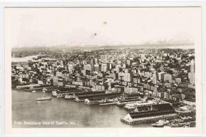 Waterfront Seattle Washington RPPC 1950c real photo postcard