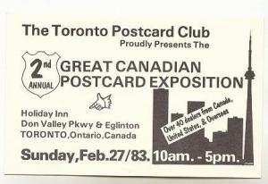Toronto Ontario Postcard Club Exposition 1983, Deltiology