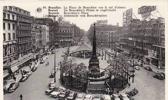 Belgium Brussels La Place Brouckere vue a vol d'oiseau Photo