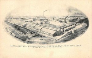 Northwestern States Portland Cement Co. Mason City, Iowa c1910s Vintage Postcard