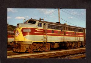 Erie Lackawanna Railroad Train Locomotive Engine 7134 Postcard RR PC