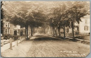 CLINTON NJ N. MAIN STREET ANTIQUE REAL PHOTO POSTCARD RPPC