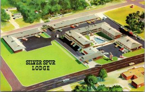 Postcard Silver Spur Lodge in Dodge City, Kansas~139142