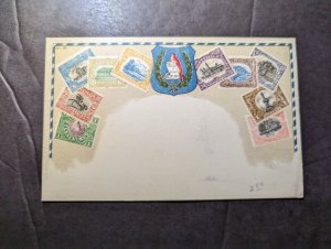Mint Guatemala Stamp on Stamp Postcard Full Stamp Set