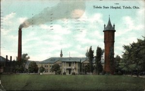 Toledo Ohio OH State Hospital c1910 Vintage Postcard