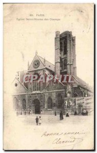 Old Postcard Paris Eglise Saint Nicolas des Champs