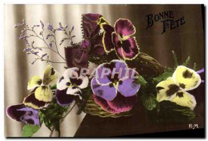 Old Postcard Fantasy Flowers