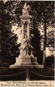 CPA BELLEVILLE-sur-SAONE - Monument aux Morts de la Grande. (450572)