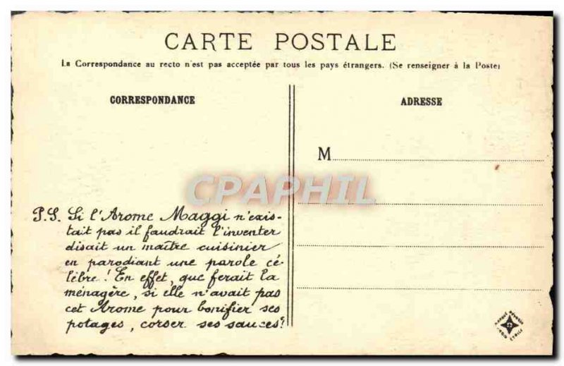Old Postcard Guimiliau Le Marche Advertisement Maggi