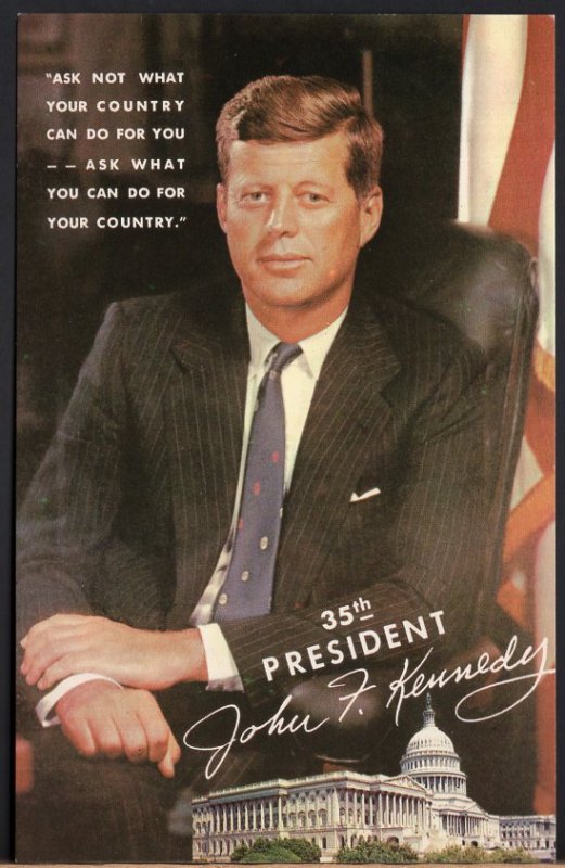 35th President John F. Kennedy at the White House - Chrome