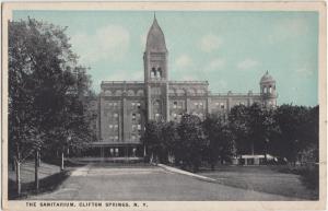 New York NY Postcard c1910 CLIFTON SPRINGS Sanitarium Building