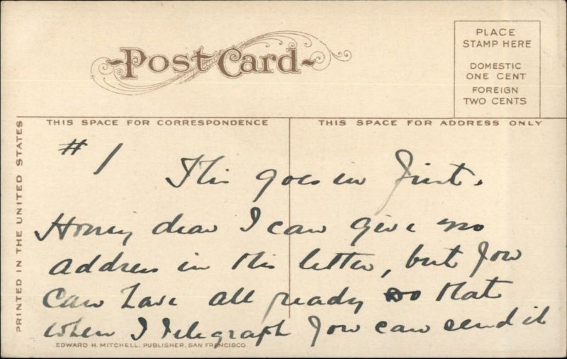 Ashland OR SP Southern Pacific RR Train Depot Station c1910 Postcard