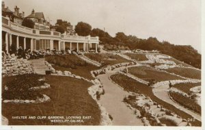 Essex Postcard - Shelter & Cliff Gardens - Westcliff-on-Sea - RP - Ref 2404A