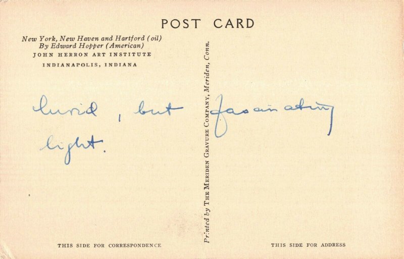 John Herron Art Institute Indiana Postcard 2T5-523 
