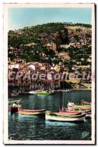 Old Postcard Villefranche-sur-mer port