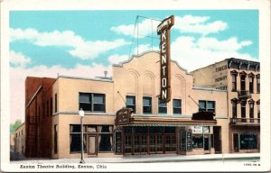 Postcard Kenton Theatre Building in Kenton, Ohio