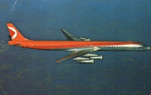 Vintage Postcard CP Air DC-8 Aircraft Passenger Comfort International Flights