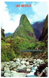 Iao Needle in Iao Valley Maui Hawaii Postcard Posted 1975