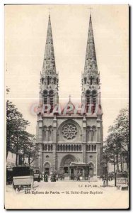 Postcard Ancient Churches of Paris Saint Jean Baptiste