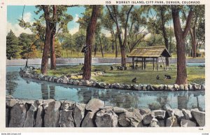 DENVER, Colorado, 1930-1940s; Monkey Island, City Park