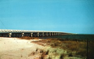 Postcard Along North Carolina Outer Banks Governor Umstead Bridge North Carolina