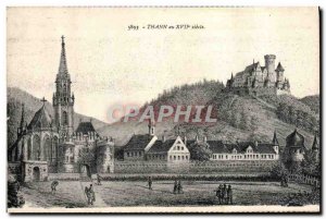 Old Postcard Thann in the 17th