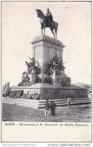 Italy Roma Rome Monumento a Garibaldi sul Monte Gianicolo