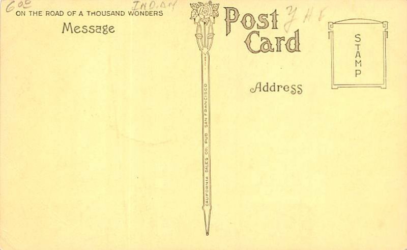 Sherman Institute Indian School Riverside California Postcard