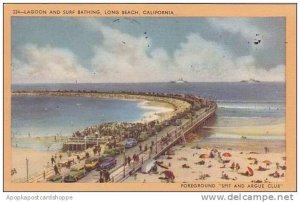 California Long Beach Lagoon And Surf Bathing