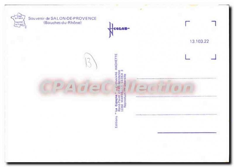 Postcard Modern Salon De Provence