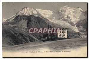 Old Postcard Bellevue Lodge Mont Blanc and Aiguille de Bionnassay