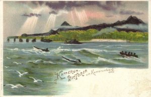 cameroon, VICTORIA, Mount Cameroon, Volcano (1900s) Litho Postcard (2)