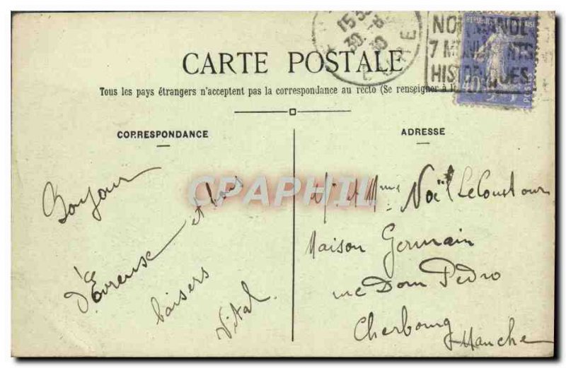 Old Postcard Evreux Courthouse